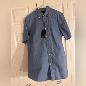 Greg Norman Collection Blue Casual Button Down Shirt
